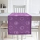 preview thumbnail 15 of 30, Monochrome Moon Phases Pattern Table Runner 16 x 72 - Cotton Blend - Violet