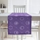 preview thumbnail 13 of 30, Monochrome Moon Phases Pattern Table Runner 16 x 72 - Cotton Blend - Purple