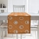 preview thumbnail 21 of 30, Monochrome Moon Phases Pattern Table Runner 16 x 72 - Cotton Blend - White & Orange