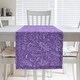 preview thumbnail 11 of 14, Classic Ditsy Floral Pattern Table Runner 16 x 72 - Cotton Blend - Purple