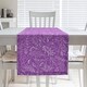 preview thumbnail 13 of 14, Classic Ditsy Floral Pattern Table Runner 16 x 72 - Cotton Blend - Violet