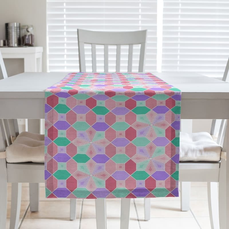 Stained Glass Pattern Table Runner - Bed Bath & Beyond - 28528407