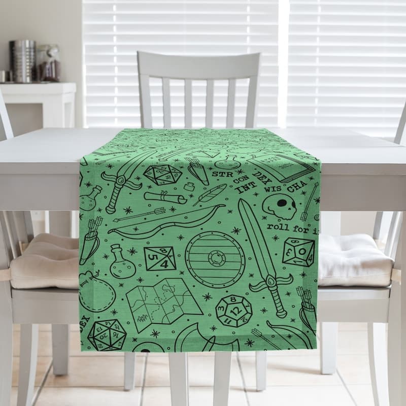 Classic RPG Pattern Table Runner