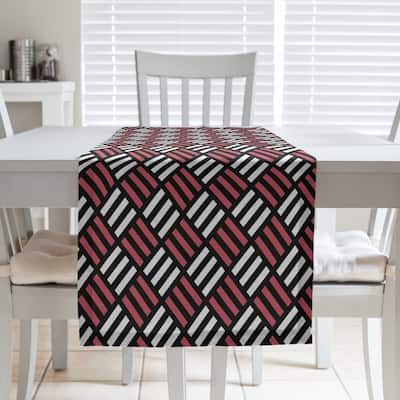 Classic Stripe Diamonds Table Runner