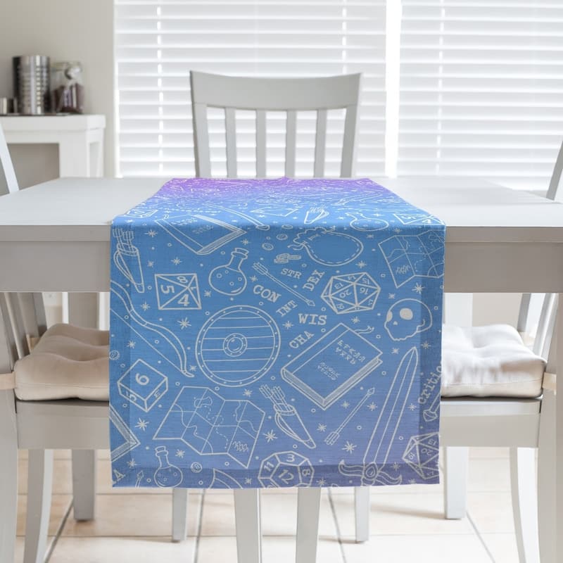 Ombre RPG Pattern Table Runner - 16 x 90 - Cotton Blend - Cotton Candy Ombre