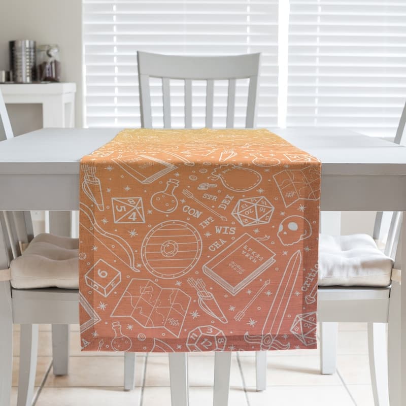 Ombre RPG Pattern Table Runner - 16 x 90 - Cotton Blend - Sunset Ombre