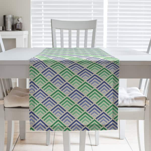 Geometric Ombre Stripe Pattern Table Runner On Sale Overstock 28528457