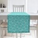preview thumbnail 11 of 30, Classic Hexagonal Lattice Table Runner 16 x 72 - Polyester - Teal