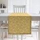 preview thumbnail 7 of 30, Classic Hexagonal Lattice Table Runner 16 x 72 - Cotton Blend - Yellow