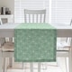 preview thumbnail 25 of 30, Classic Hexagonal Lattice Table Runner 16 x 72 - Cotton Blend - Pastel Green