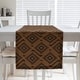 preview thumbnail 15 of 28, Square Maze Table Runner 16 x 72 - Cotton Blend - Black & Orange