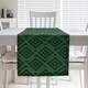 preview thumbnail 18 of 28, Square Maze Table Runner 16 x 72 - Polyester - Black & Green