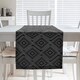 preview thumbnail 29 of 28, Square Maze Table Runner 16 x 72 - Cotton Blend - White Ombre