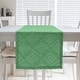 preview thumbnail 7 of 28, Square Maze Table Runner 16 x 72 - Cotton Blend - Green
