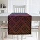 preview thumbnail 27 of 28, Square Maze Table Runner 16 x 72 - Cotton Blend - Rainbow