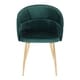 preview thumbnail 29 of 36, Silver Orchid Ralston Contemporary-Glam Velvet Upholstered Chair - N/A Green