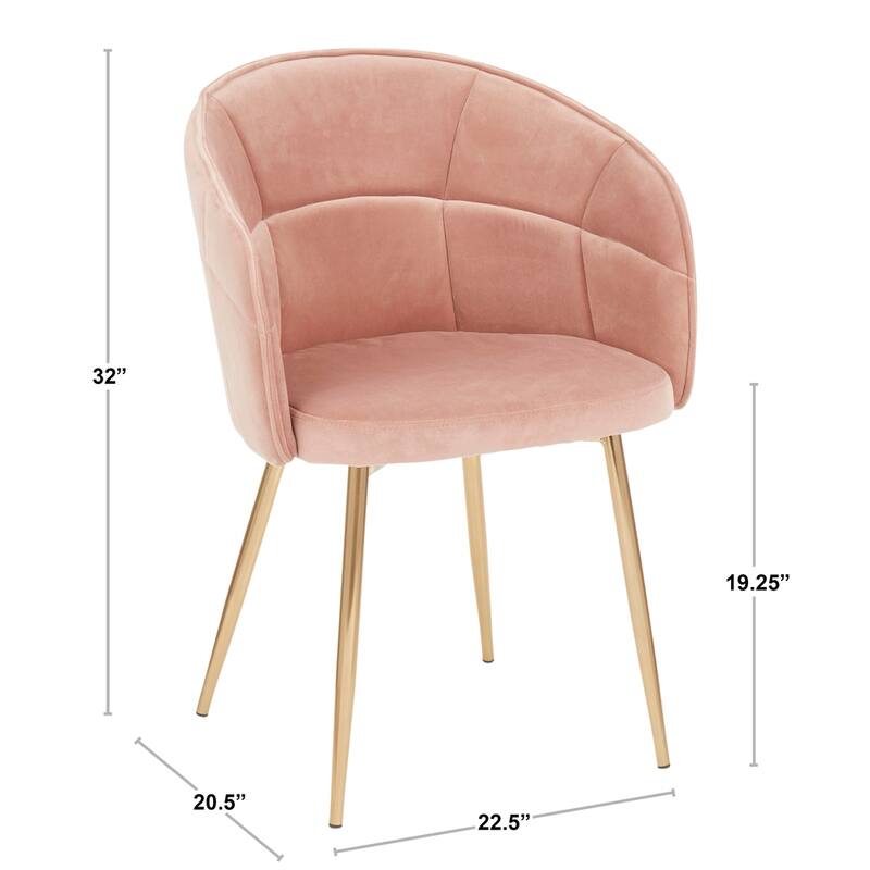 Silver Orchid Ralston Contemporary-Glam Velvet Upholstered Chair - N/A