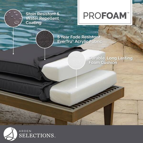 Shop Arden Selections Profoam Surf Acrylic Bench Cushion Free