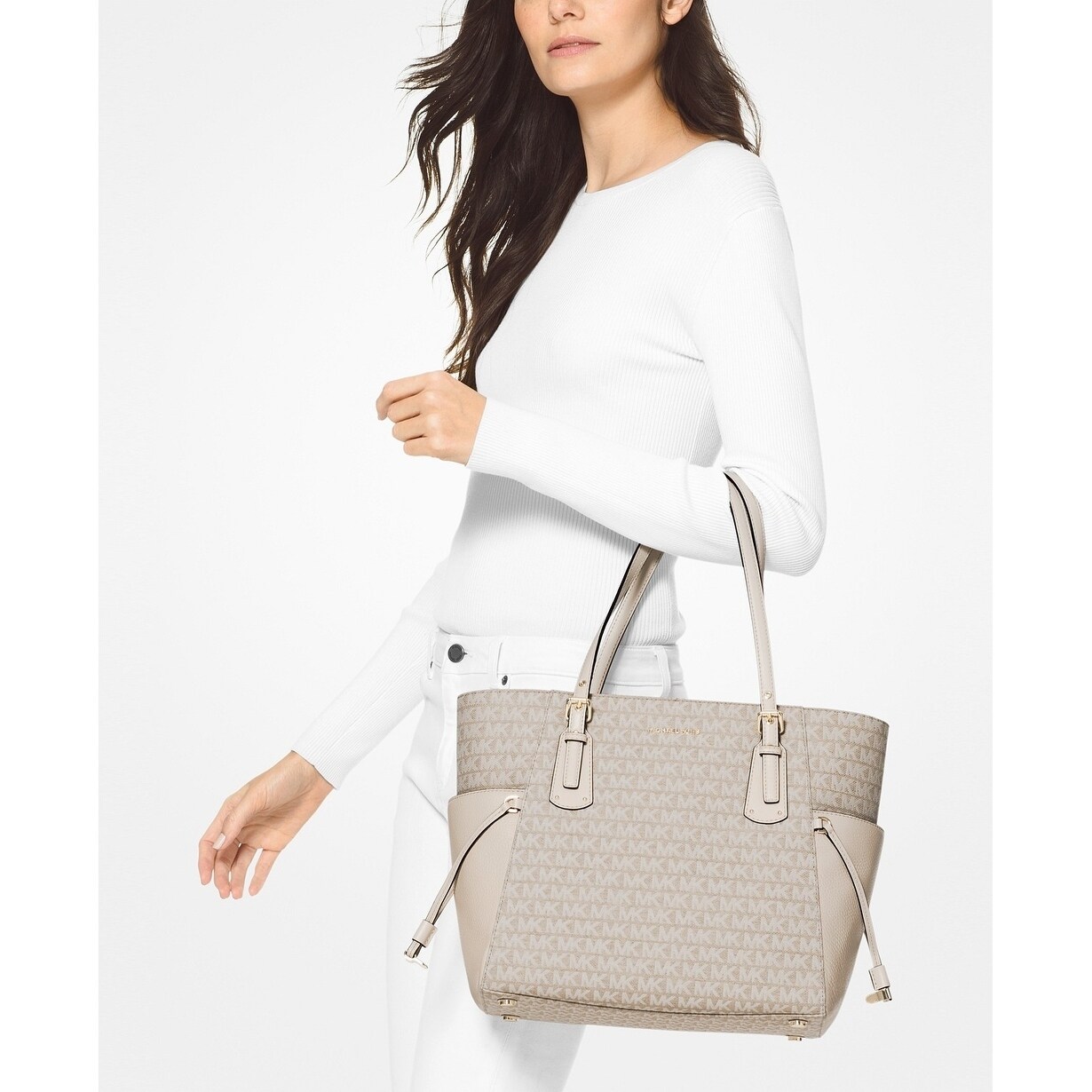 michael kors jacquard tote