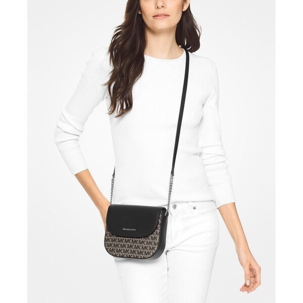 michael kors half dome signature crossbody