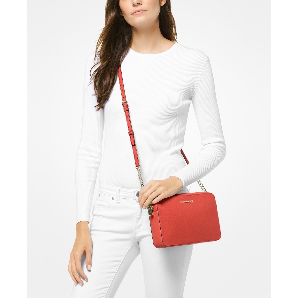 jet set east west crossgrain leather crossbody