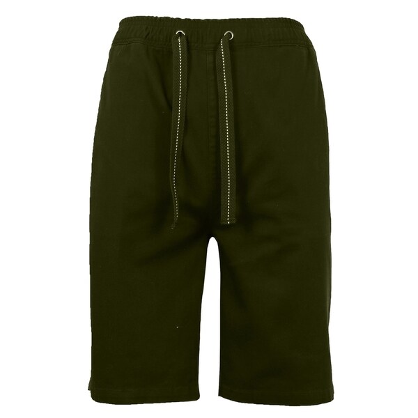 mens twill jogger shorts