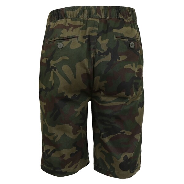 mens twill jogger shorts