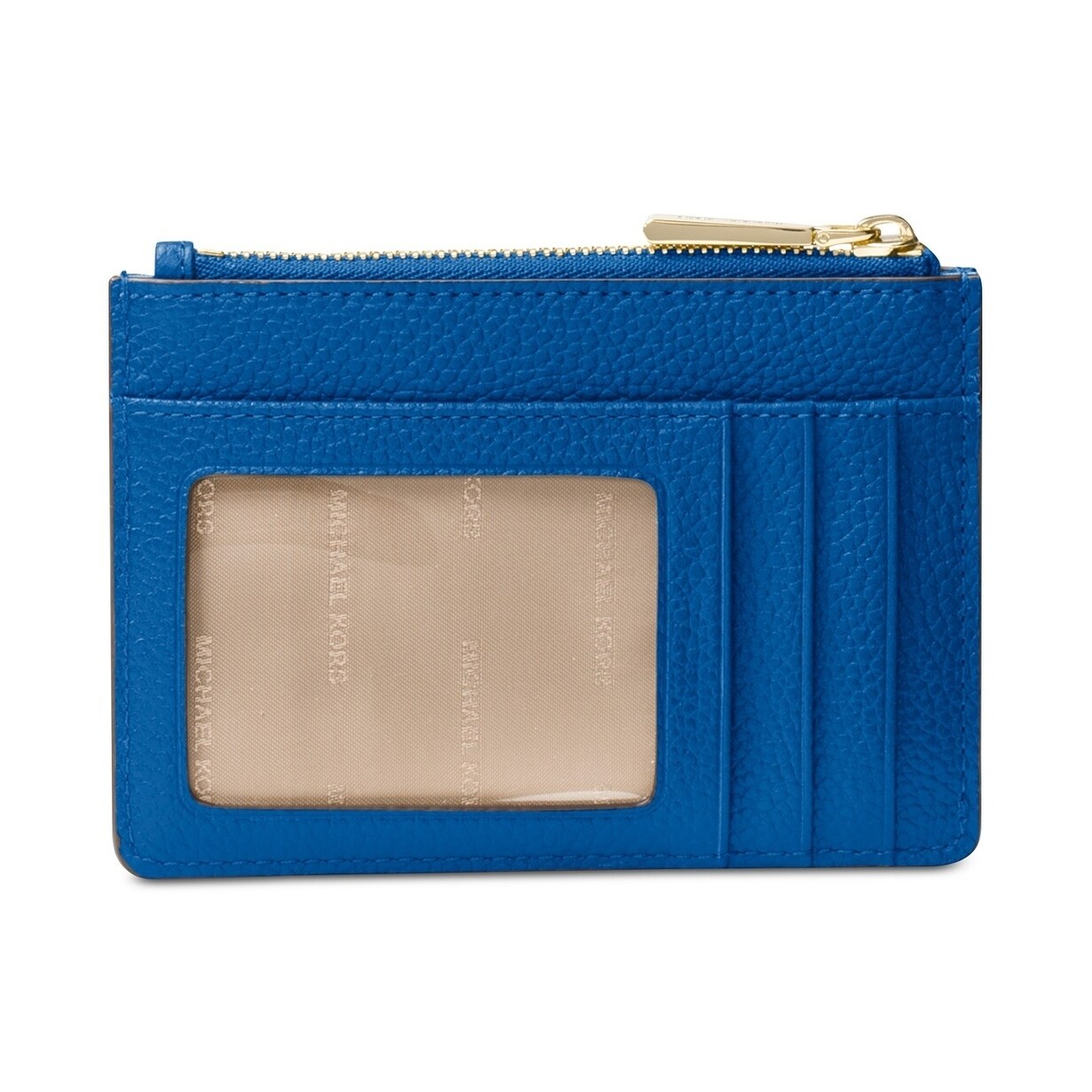blue leather coin purse