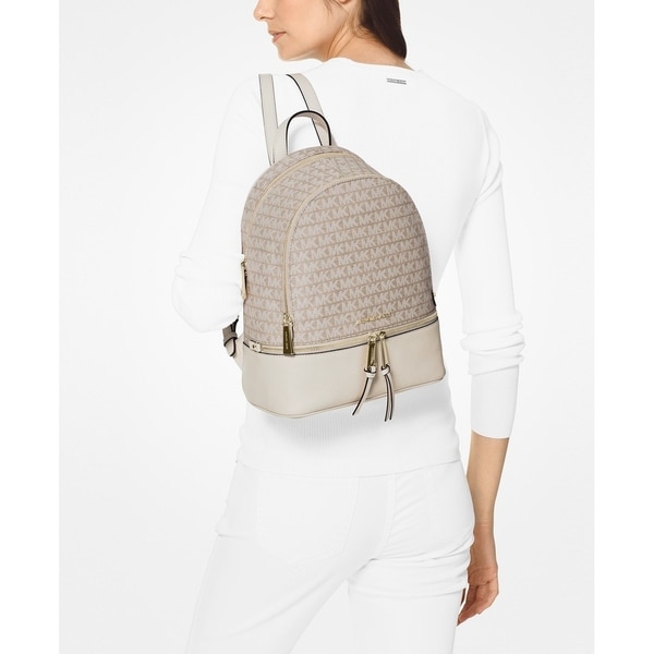 michael kors cream backpack