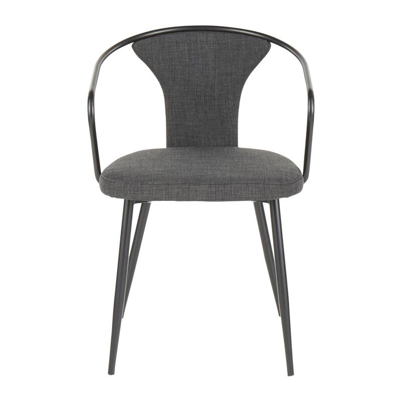 The Gray Barn Bountiful Industrial Upholstered Chair - N/A - Dark Grey