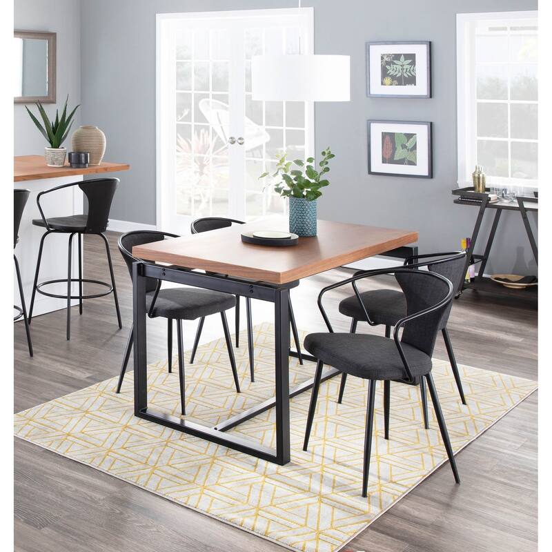 The Gray Barn Bountiful Industrial Upholstered Chair - N/A