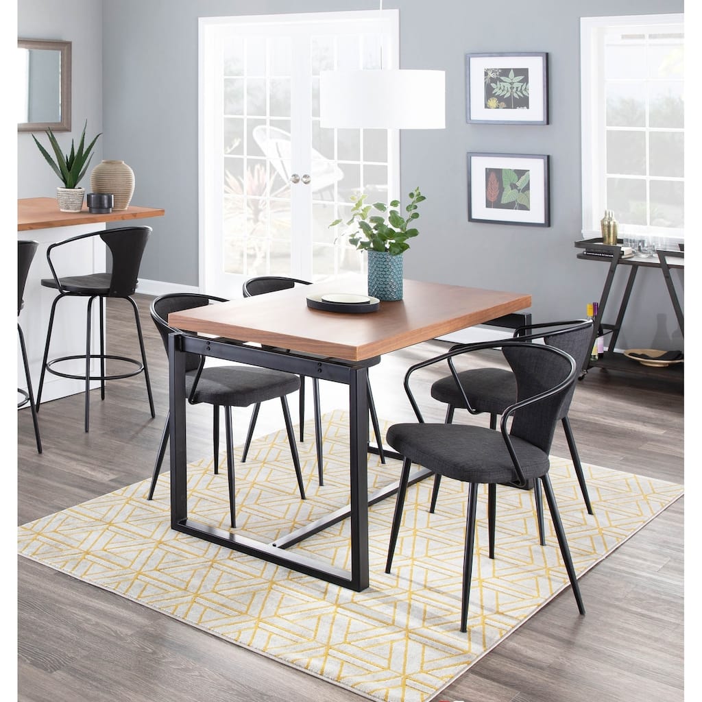 The Gray Barn Bountiful Industrial Upholstered Chair - N/A