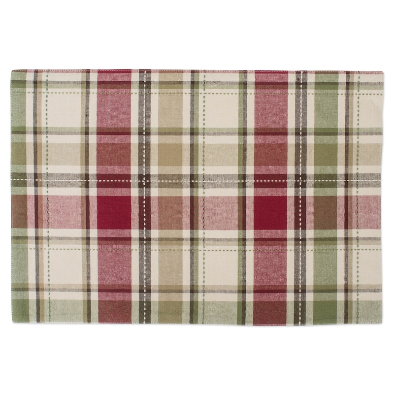 DII Homespun Plaid Placemat (Set of 4)