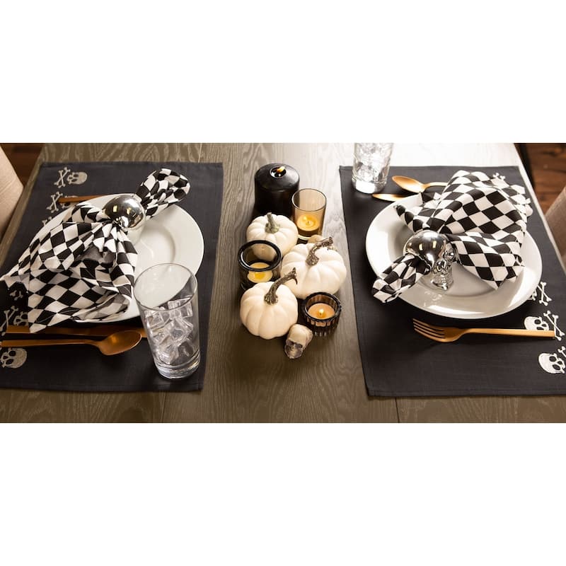 DII Skulls Embroidered Placemat (Set of 4)