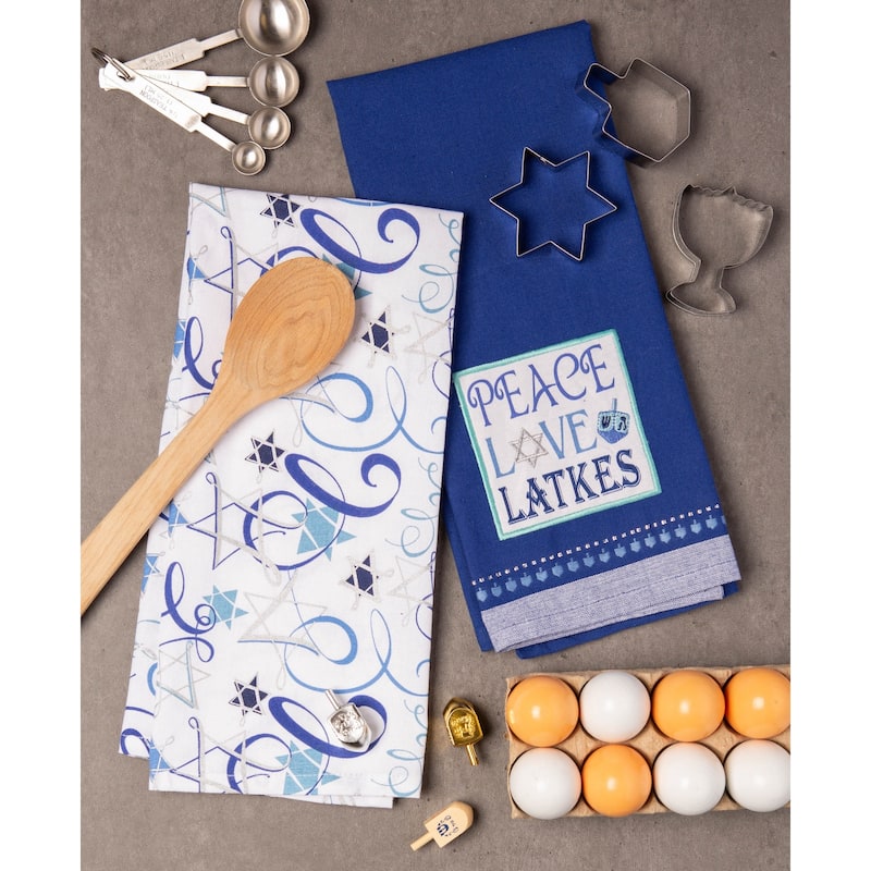 DII Peace Love Latkes Dishtowel (Set of 2)