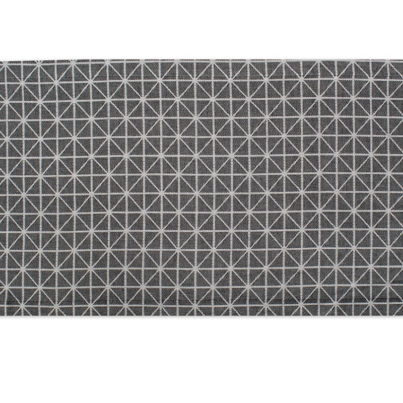 DII Black & White Table Runner