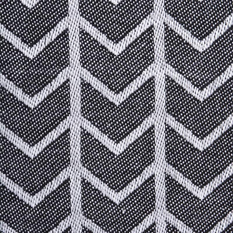DII Black & White Table Runner
