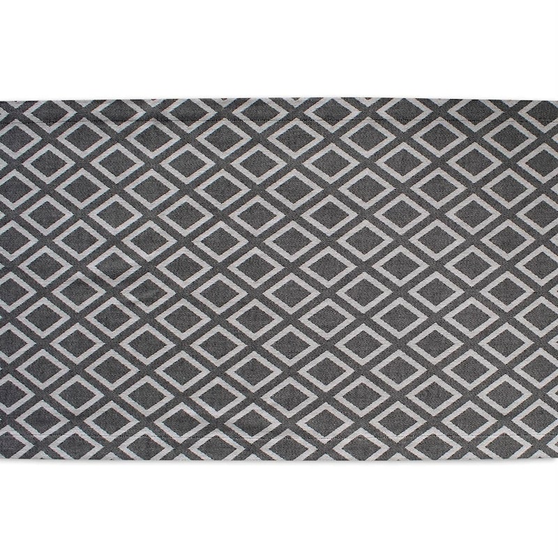 DII Black & White Table Runner