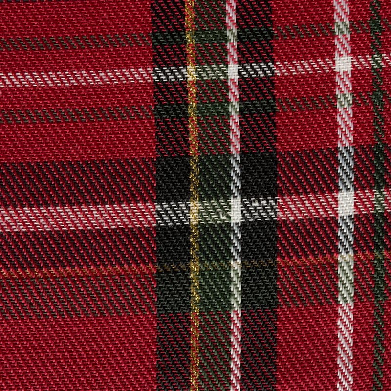 DII Cream Metallic Plaid Napkin (Set of 6)