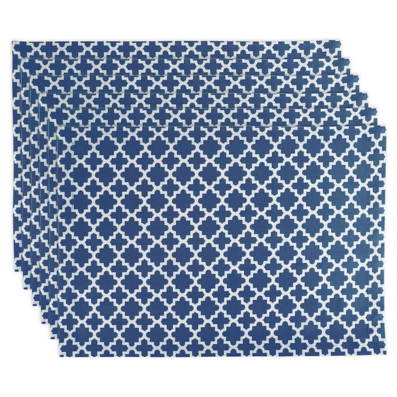 DII Lattice Placemat (Set of 6) - Nautical Blue