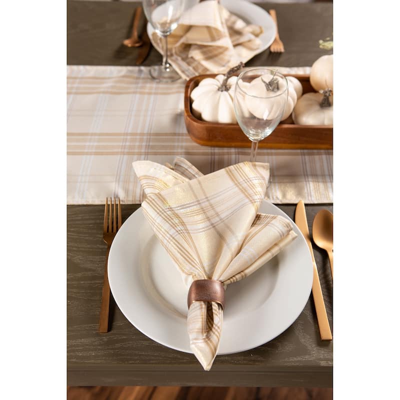 DII Holiday Plaid Tablecloth