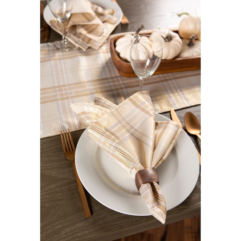 DII Holiday Plaid Tablecloth