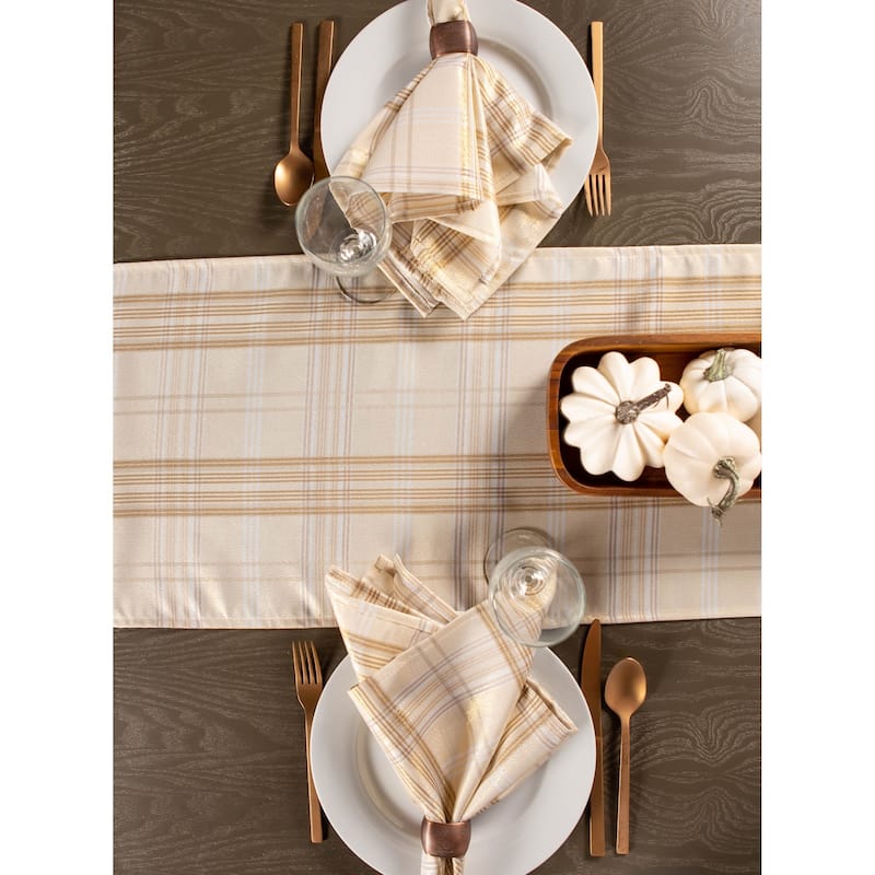 DII Holiday Plaid Tablecloth