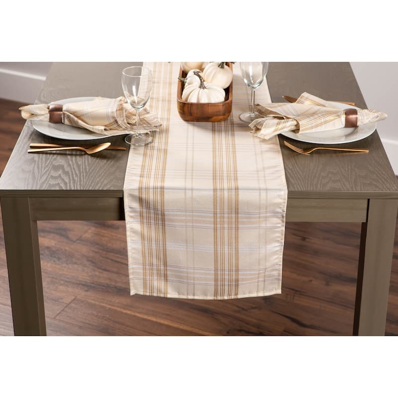 DII Holiday Plaid Tablecloth