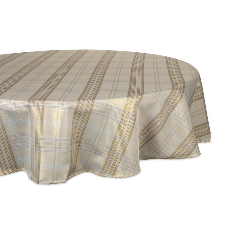 DII Holiday Plaid Tablecloth