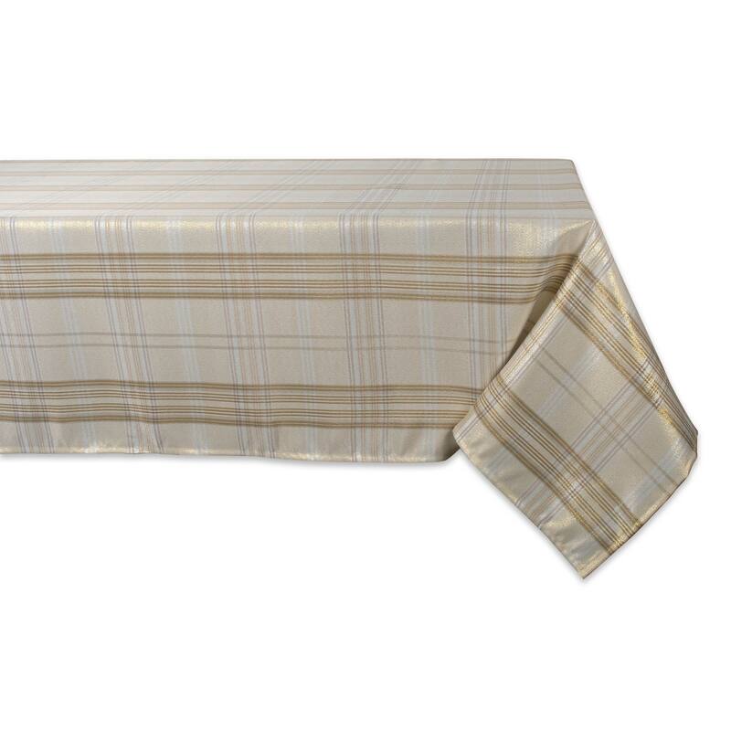 DII Holiday Plaid Tablecloth