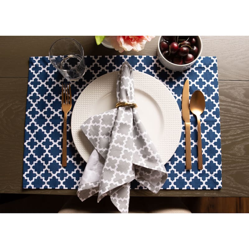 DII Nautical Blue Lattice Napkin (Set of 6)