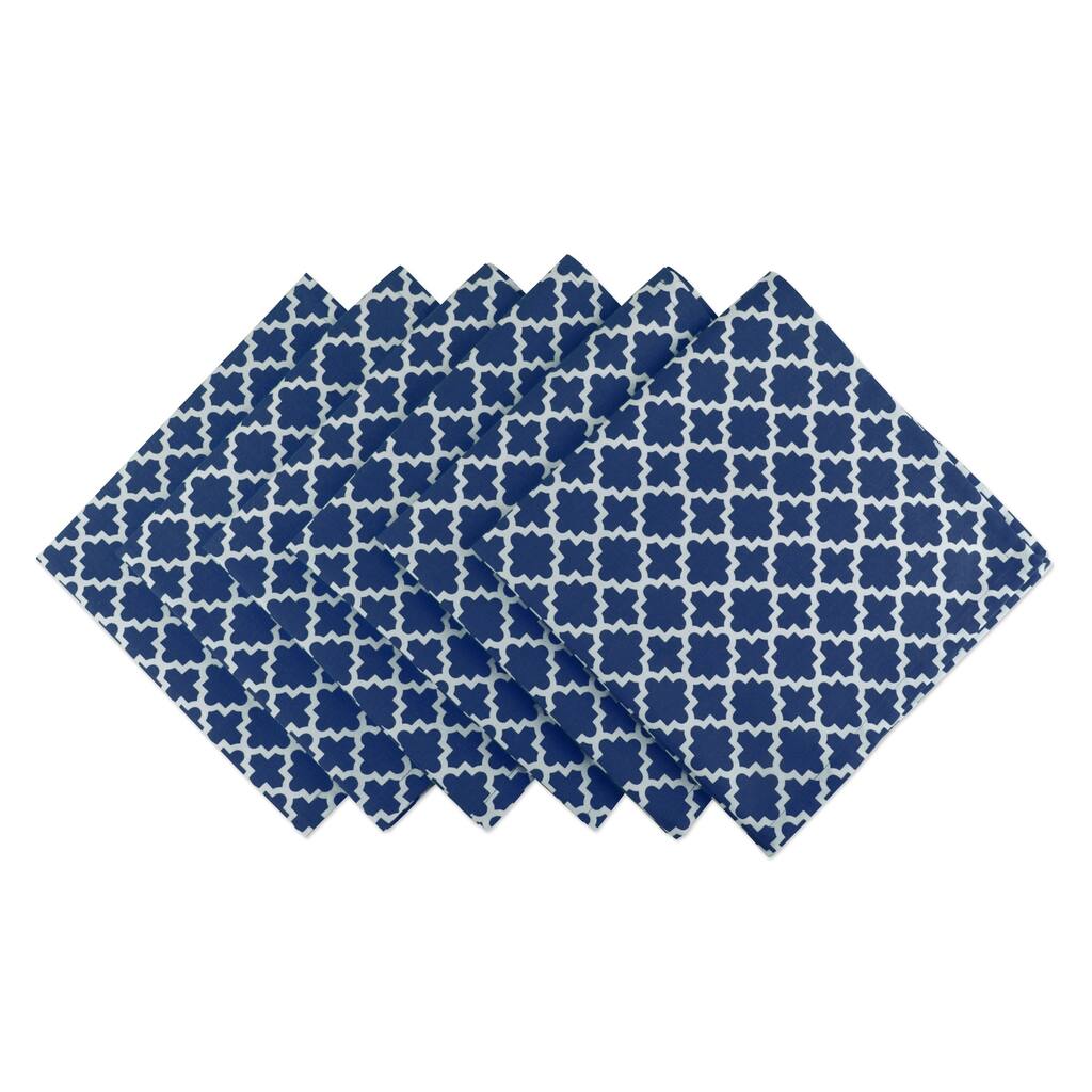 DII Nautical Blue Lattice Napkin (Set of 6)