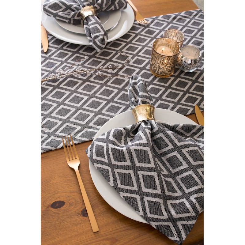 DII Black & White Napkin (Set of 6)