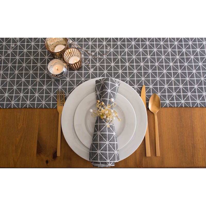 DII Black & White Napkin (Set of 6)